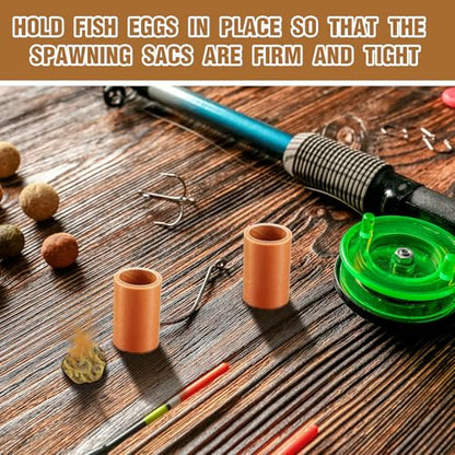 Woanger 2 Rolls Fishing Soft Spawn Net | Spawn Sac Sack Netting, Catfish Fishing Bait Mesh Holder, for Roe Bags Accessories - color: Orange