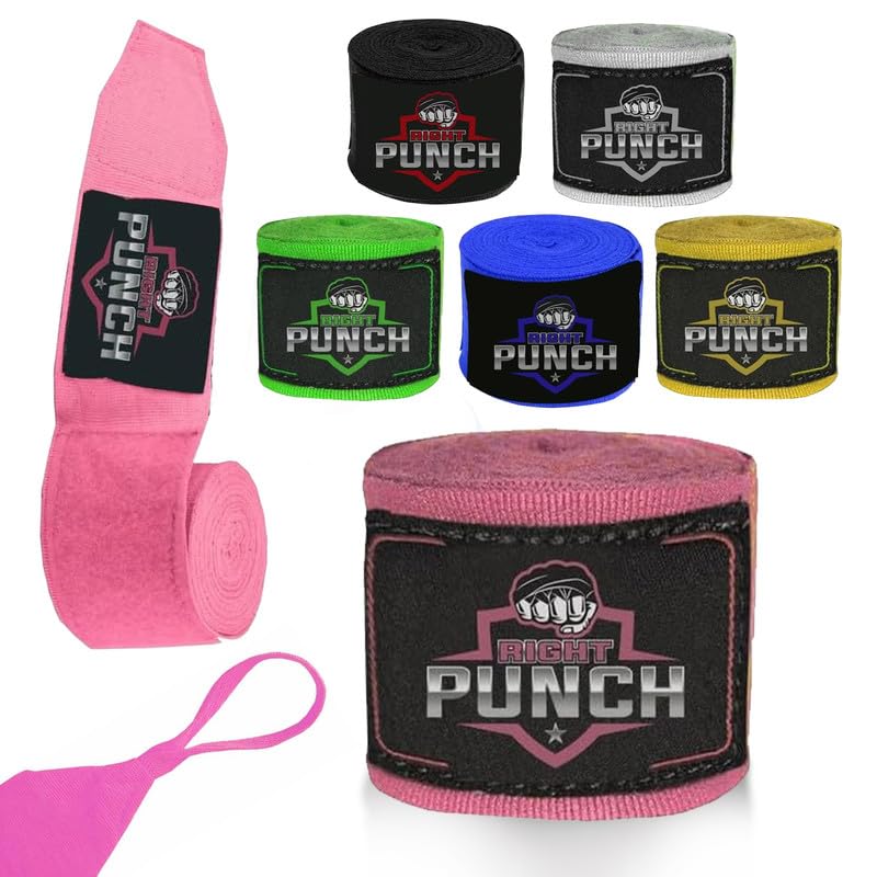 ProShield Boxing Wraps| 180-Inch Bandages| Boxing Hand Wraps Protection for Muay Thai MMA and Kickboxing - color: Pink, size: 157"