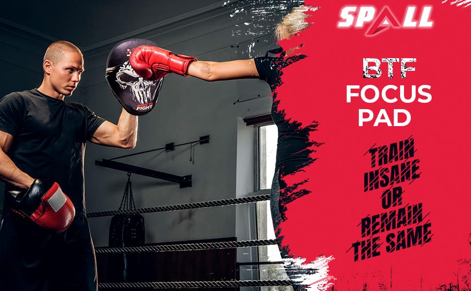 Curved Boxing Pads - Boxing Mitts and Punch Pads, Muay Thai MMA Focus Boxing Mitts Suitable for Boxing, Kickboxing, Karate, and Martial Arts - color: BTF-Black