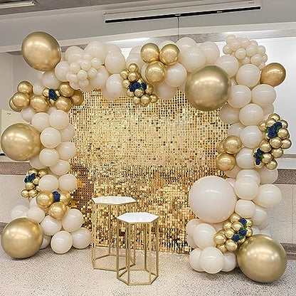 Voircoloria 110pcs Metallic Gold Chrome Latex Party Balloons, 12inch - color: 05 Metallic Gold, size: 12 inch - 110pcs