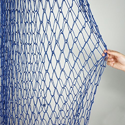 Decorative Fish Netting, Fishing Net Decor, Ocean Pirate Beach Theme Party Decorations, Mediterranean Decor, Blue