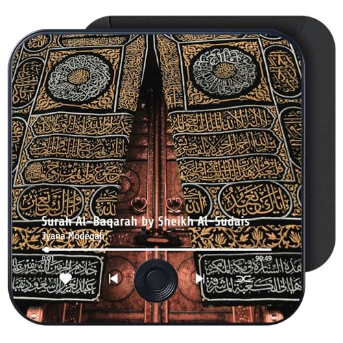 Quran Magnet Speaker for Fridge - Preloaded Surah Audio Player with Islamic Recitations, Portable Magnetic, USB-C Rechargeable, Touch Control, Ramadan & Eid Gifts, Islamic Gifts (Surah Al-Baqarah) - color: Surah Al-baqarah - Sheikh Sudais