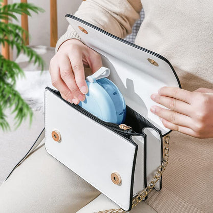 Denture Case, Definitely No-Leak Denture Bath Box for Traveling Perfectly, Denture Cup with Strainer & Magnetic Mirror,Completely Clean Care for Retainer, Mouth Guard, & Denture - color: Blue
