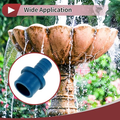 Plastic Hose Barb Fitting 1-1/4" x 25/32" Barb OD Straight Through Pipe Connector Blue 5 Pcs - color: Blue, size: 1-1/4" x 25/32" OD