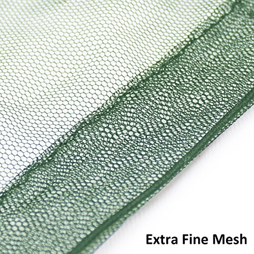 Anvin Mosquito Head Mesh Nets Gnat Face Netting for No See Ums Insects Bugs Gnats Biting Midges from Any Outdoor Activities, Works Over Most Hats (3pcs, Navy Green) - color: Navy Green