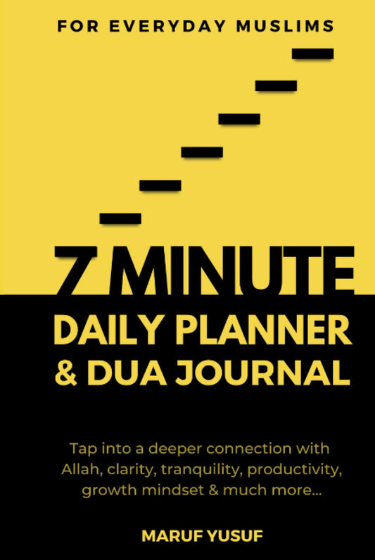 7 Minute Muslim Daily Planner & Dua Journal - Prayer Gratitude Notebook with Quotes from Quran, Hadith & Rumi (Deenpreneurs - Muslim Entrepreneurs)