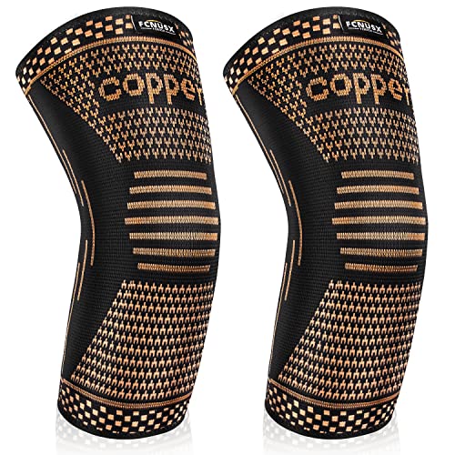 Copper Elbow Brace Compression Sleeves for Pain Relief Men Women, Arm Support Forearm Pads Braces for Tendonitis,Tennis, Golfers, Arthritis, Weight lifting (Black, Small) - color: Black, size: Small