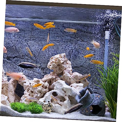 ORFOFE 20pcs Heart-Shaped Stone Adornments for Fish Tank Aquarium Crystal Stones Decorative Aquarium Landscape Decors Mixed Styles for Vibrant Underwater Scenes