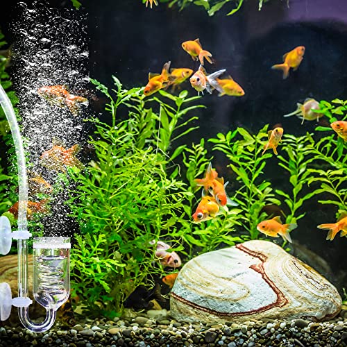 Glass CO2 Reactor, 3 Spiro Glass Diffuser for Aquarium Plants, Suitable for Tanks 15-200 Gal/60-757 Liter - color: CO2 Diffuser-Spiral
