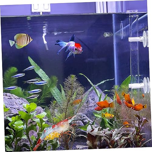 Shrimp, Acrylic Assembled Shrimp Feeder Tube Tray Integrated Feeder Kit for Fish Tank Aquarium Shrimp, 22x2x2cm