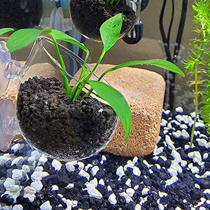 WEAVERBIRD Aquarium Plant Decoration with 2 Suction Cups for Fish Tank, Glass