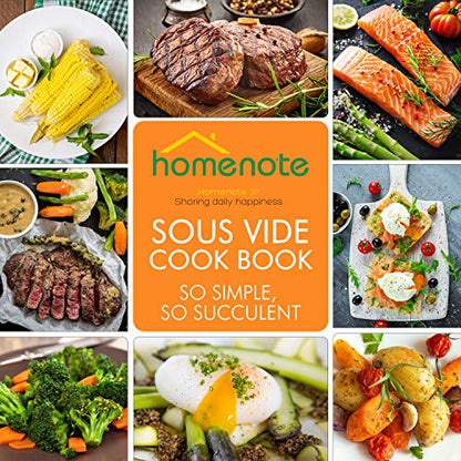 HOMENOTE Sous Vide Container 12 Quart with Lid, Rack, Sleeve and Cookbook | BPA-free complete kit includes rack, insulated sleeve and recipe booklet; compatible with Anova and most sous vide cookers. - color: Sous Vide Container-with Rack & Sleeve
