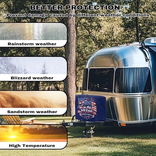 Howilath Celebrating Ameria 30Lb Dual Propane Tank Cover Heavy Duty 250Th Anniversary Gas Cylinder Cover All Weather Protection Trailer Accessories - color: 250Th Anniversary Celebrating Ameria, size: Medium(Double 30LB)