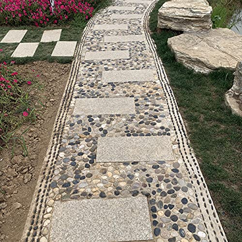 FANTIAN 20 lbs Pebbles for Outdoor Landscaping, 1-2 Inch River Rocks | Polished Pebbles for Plant Indoor, Aquarium, Vase, Fish Tank, Landscaping, Outdoor Garden - size: 1-2 Inch, style: 20 Pounds