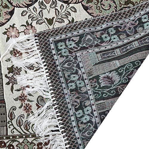 Prayer anket Thick with Tassel Muslim Decoration Carpet Home Rug Worship Mats Floor Living om Soft Rectangle Ethnic Style 65 X 110 cm