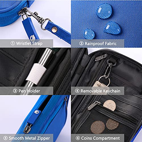 VanFn RFID Travel Passport Wallet, Family Passport Holder, Trip Document Organizer P.Travel Series (Nylon - Blue) - color: A - Nylon - Blue