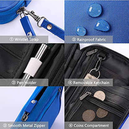 VanFn RFID Travel Passport Wallet, Family Passport Holder, Trip Document Organizer P.Travel Series (Nylon - Blue) - color: A - Nylon - Blue