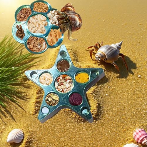 2 Pcs Hermit Crab Food Dish & Feeding Water Bowl,Hermit Crab Tank Accessories