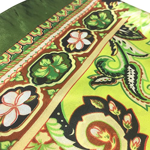 YOUR SMILE Silk Like Scarf Women's Fashion Pattern Large Square Satin Headscarf Headdress - color: 122