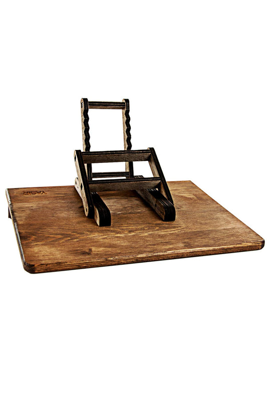ihvan online, Vintage Wooden Book Holder Stand, Portable and Adjustable Cookbook Holder, Tablet Recipe Book Bible or Quran Stand, Perfect Mother's or Father's Day Gifts - color: Brown