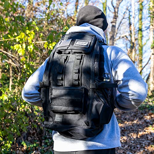 Tactical Backpack and Gym Bag 1000D Nylon Black - color: Black, style: Backpack (Tactical)
