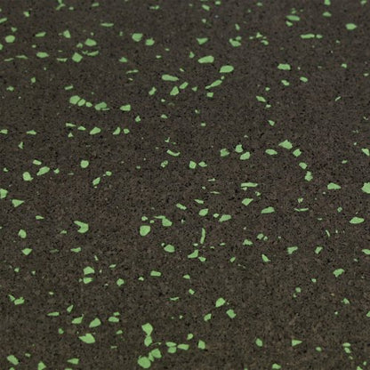 Rubber-Cal Elephant Bark Flooring 3/8-inch T x 4-feet - color: Green Dot, size: 60"L x 48"W x 0.4"Th