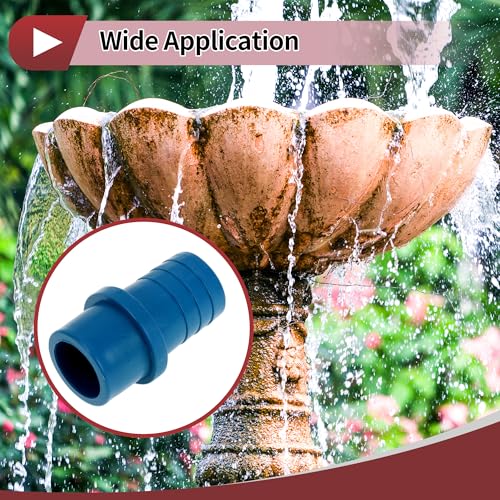 Plastic Hose Barb Fitting 1-1/4" x 1.2" Barb OD Straight Through Pipe Connector Blue 5 Pcs - color: Blue, size: 1-1/4"x 1.2" OD