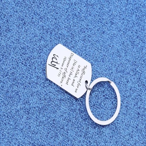 LQRI Islamic Quran Verse Keychain Sufficient for Us Is Allah The Disposer of Affairs Quran 3:173 Muslim Religious Gift