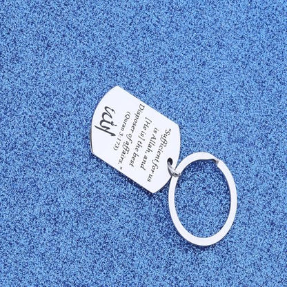LQRI Islamic Quran Verse Keychain Sufficient for Us Is Allah The Disposer of Affairs Quran 3:173 Muslim Religious Gift