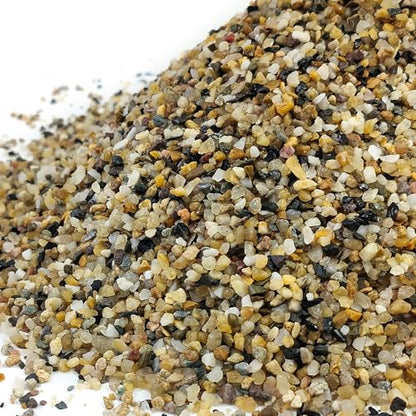 FANTIAN 2 lbs Aquarium Sand. 1/16 Inch Fish Tank Coarse Sand Pea Gravel for Substrate, Terrariums, Vase, Plant, Soil Cover and Outdoor Landscaping - size: 1/16 Inch