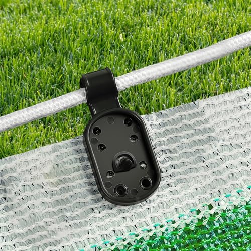 100 Pcs Netting Clips For Shade Cloth, Strong Plastic Snap Holders, Detachable Multi-Hole Wind Clips For Garden Canopies, Covers, And Outdoor Awnings