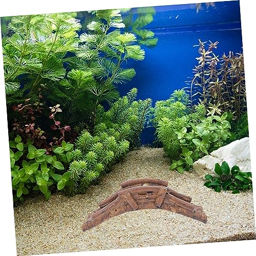 GALPADA 2pcs Aquarium Bridge Decor for Fish Tanks Fake Bridge Adornment for Aquatic Landscapes Shrimp and Turtle Accessories for Aquatic Environments