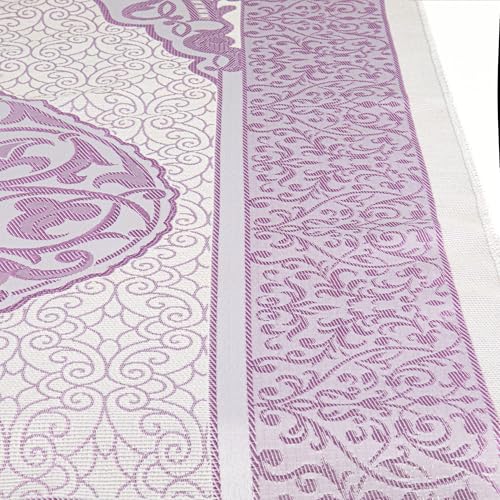Modefa Islamic Prayer Mat Muslim Gifts - Thin Travel Muslim Prayer Rug in Taffeta Gift Bag with Tasbih Beads Prayer Matt Islam - Chenille Turkish Praying Carpet - Ramadan Gifts (Fuchsia) - color: Fuchsia