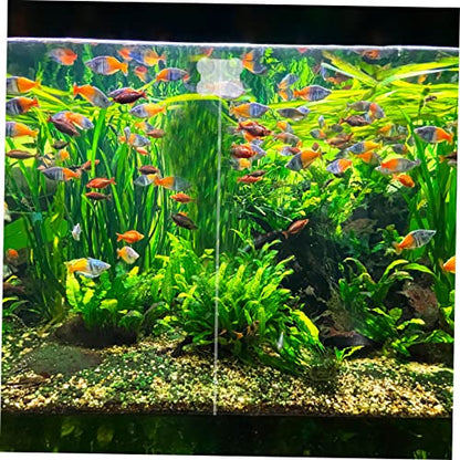 2pcs Acrylic Fish Tank Divider Clips Cups Aquarium Isolation Clips for Fish Separation and Easy to Install Suitable for Freshwater and
