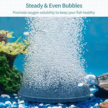 Pawfly Aquarium Air Stone 4 Inch Bread, Fish Tank Air Stone Oxygen Diffuser for Air Pump Fish Tank Bucket Pond and DWC Reservoir - size: 4 Inch
