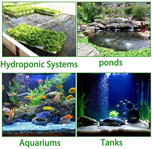 PINVNBY 4.2-Inch Air Stone Disc Bubble Diffuser with Suction Cups for Oxygenation in Fresh/Saltwater Tanks, Ponds, Hydroponic, Aquaponics, and as a Decorative Airstone for Aquariums - size: 6 PCS