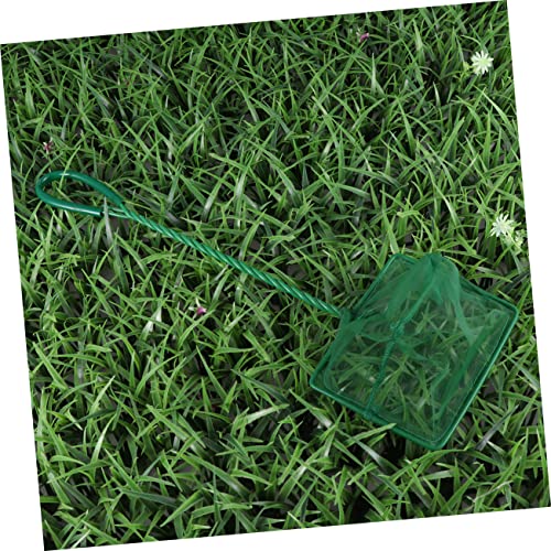 COLLBATH 4pcs Aquarium Fishing Net Fine Mesh Design for Fish Catching Material Aquarium Accessories Green Color