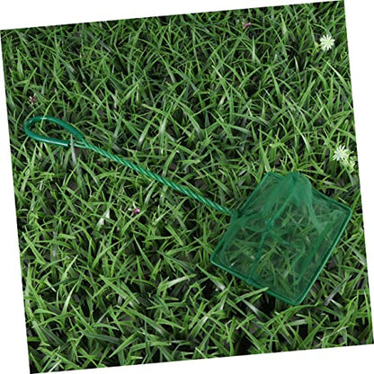 COLLBATH 4pcs Aquarium Fishing Net Fine Mesh Design for Fish Catching Material Aquarium Accessories Green Color