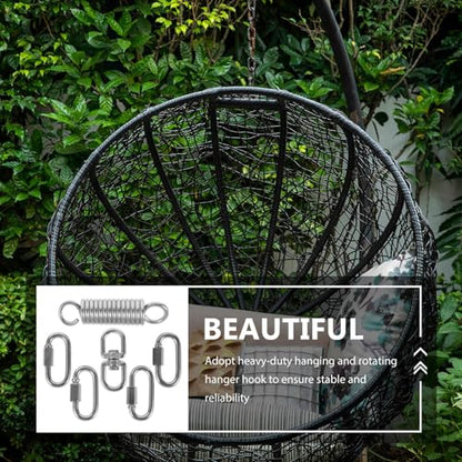 Abaodam 1set Heavy Duty Hammock Chair Hanging Kit Spring Set Suspension Tool for Porch Swing Chair and Versatile Outdoor Use