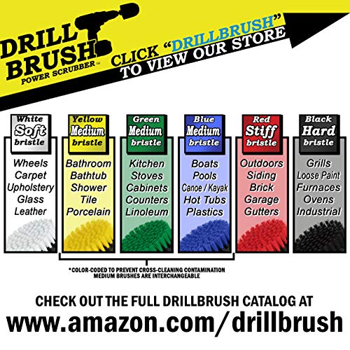 Drill Powered Oven Cleaner - Stove Top Cleaner Brushes - Sink & Countertop | Kitchen Cleaning Supplies - Kitchen Power Scrubbing Brushes - Accessories for a Clean Home - Fridge Nylon Scrubbing Brush - color: Green