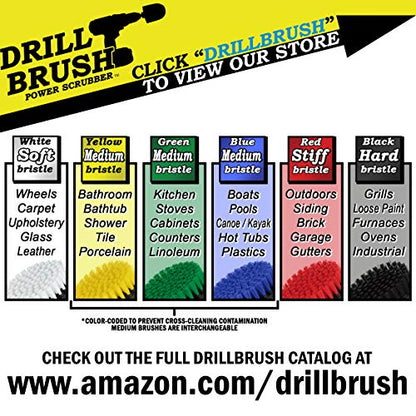 Drill Powered Oven Cleaner - Stove Top Cleaner Brushes - Sink & Countertop | Kitchen Cleaning Supplies - Kitchen Power Scrubbing Brushes - Accessories for a Clean Home - Fridge Nylon Scrubbing Brush - color: Green