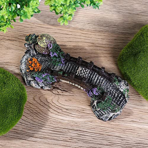 Artificial Bridge Rockery Resin Aquarium Ornaments Aquarium Accessories Retro Decoration