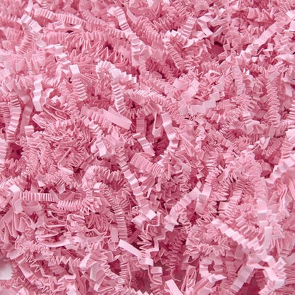 Wowxyz 1 LB Crinkle Cut Paper Shred Pink Crinkle Shredded Paper for Gift Baskets - Gift Box Bag Filler - Confetti Stuffing for Birthday, Holiday Present Packaging Wrapping - color: Pink