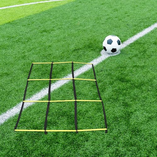 Toddmomy Training Ladder for Footwork: Nine-Square Agility Ladder Soccer and Football Training - Portable Rope Design for Speed and Agility Workouts