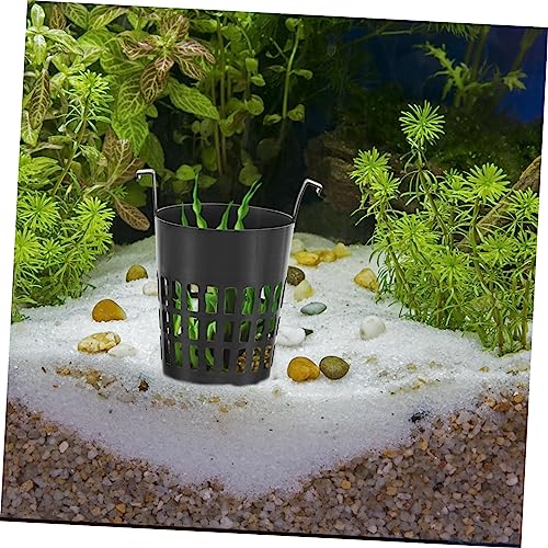 BESPORTBLE 6pcs Hydroponic Plant Basket Net Cups for Aquariums Black Water Plant Fixing Holder Suitable for Fish Tank Landscape