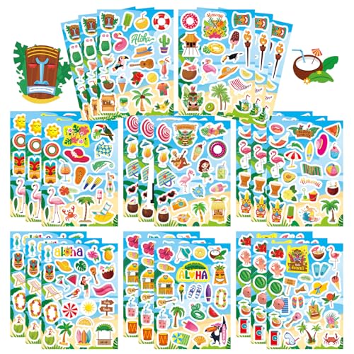 Summer Stickers, Beach Hawaii Stickers, Hello Summer Sea Beach Sticker - style: Summer