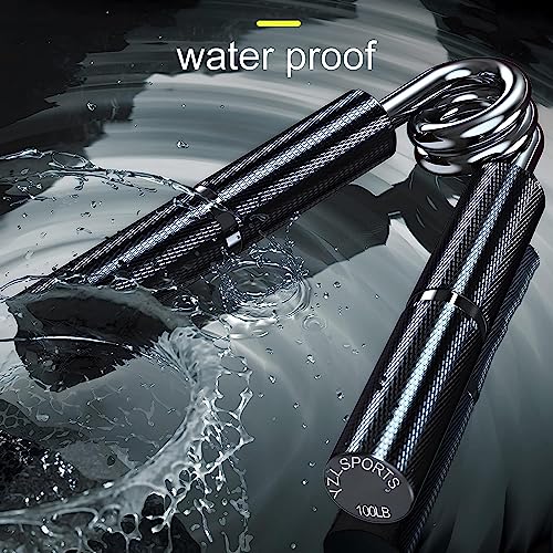 Silver Metal Hand Grip Set, 50LB-400LB No Slip Heavy-Duty Grip Strengthener Great Wrist & Forearm Hand Exerciser, Home Gym, Hand Gripper Grip Strength Trainer - color: Black, size: 3Pack(50LB-150LB)