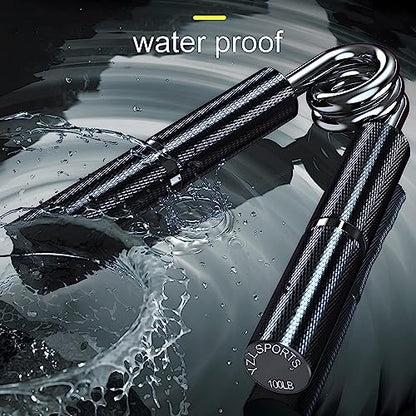Silver Metal Hand Grip Set, 50LB-400LB No Slip Heavy-Duty Grip Strengthener Great Wrist & Forearm Hand Exerciser, Home Gym, Hand Gripper Grip Strength Trainer - color: Black, size: 3Pack(50LB-150LB)