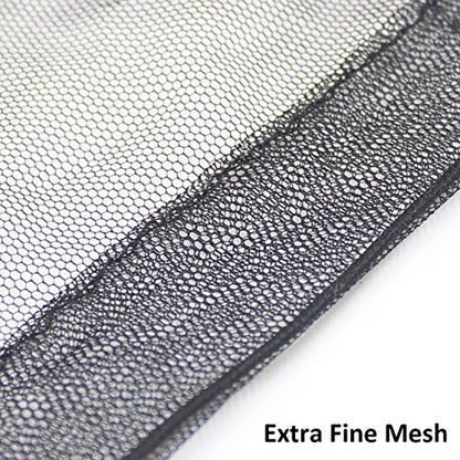 Anvin Mosquito Head Mesh Nets Gnat Face Netting for No See Ums Insects Bugs Gnats Biting Midges from Any Outdoor Activities, Works Over Most Hats Comes with Free Stock Pouches (3pcs, Black) - color: Black