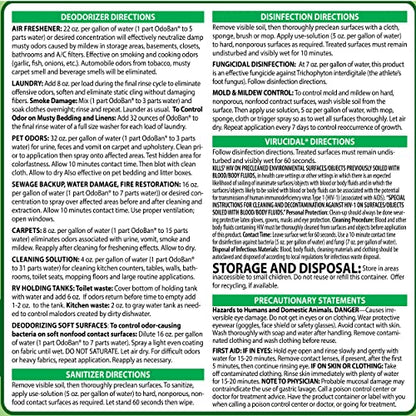 OdoBan Disinfectant Concentrate and Odor Eliminator, Made in the USA, Original Eucalyptus Scent, 1 Gallon - size: 128 Fl Oz (Pack of 1)